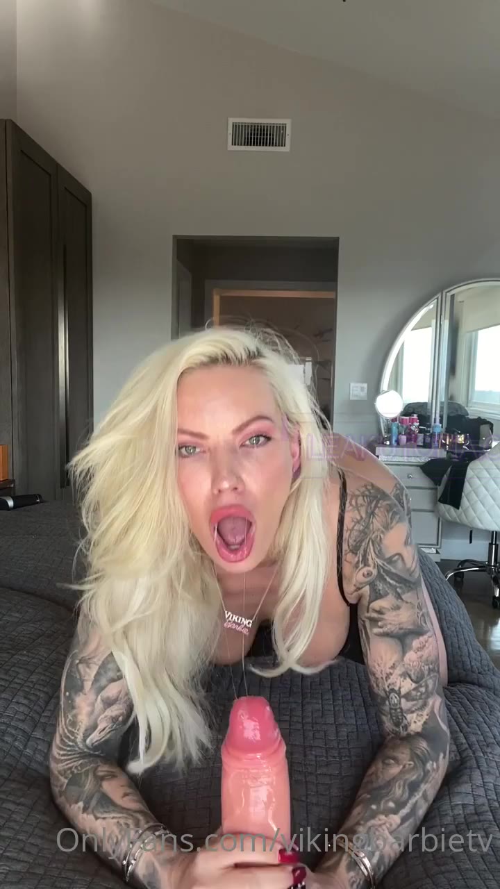 Watch Viking Barbie’s Huge Dildo Debut Uncovered