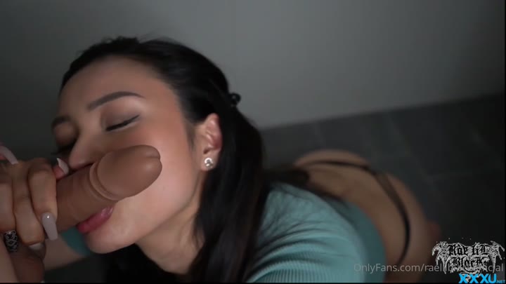 Watch Rae Lil Black Secretly Sucks On A Dildo