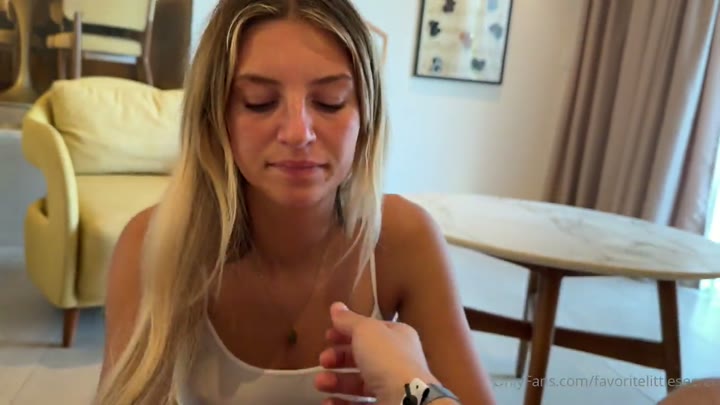 Watch Ambie Bambii Petite Blonde Gets Fucked In White Bra