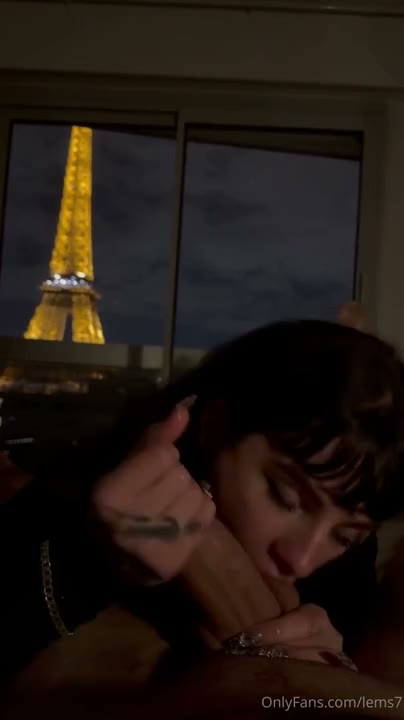 Watch Emily Oram Sloppy Night Blowjob in Paris