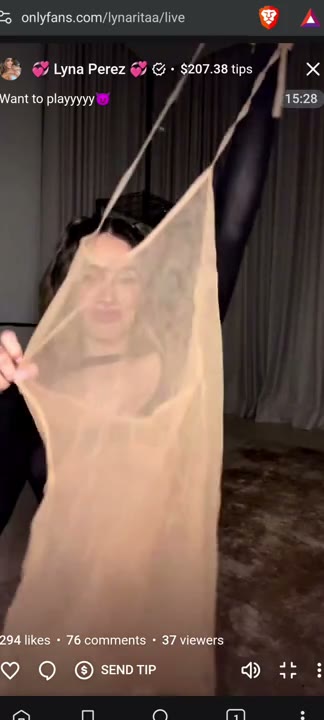 Watch Lyna Perez Titty See Through Livestream Video