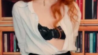 Olive Wood Public Librarian Naked and Horny