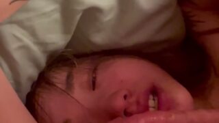 Violetlint Aka Asianamethyst Tied Up On Bed And Slurps Cock Onlyfans