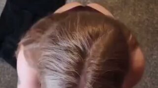 Amelia Adams Blows Her Boyfriend’s Cock Until It Cums
