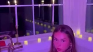 Sophie Raiin Enjoying A Steamy Bubble Bath Session