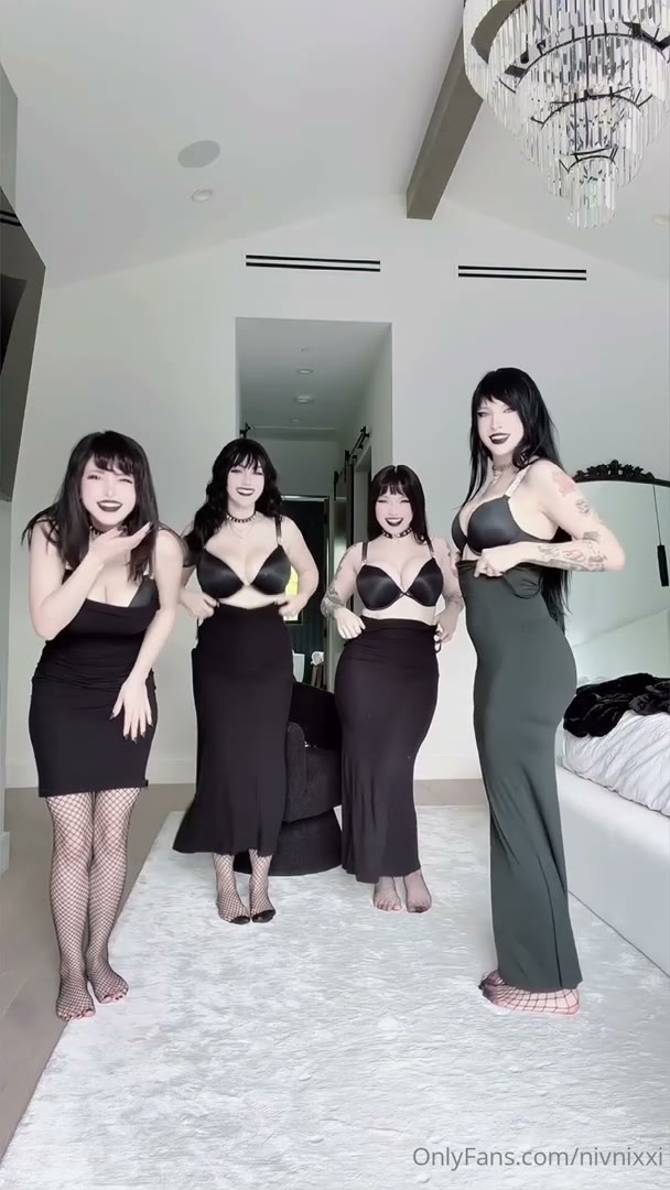 Watch PinkChyu Group Lingerie Strip Tease OnlyFans Video